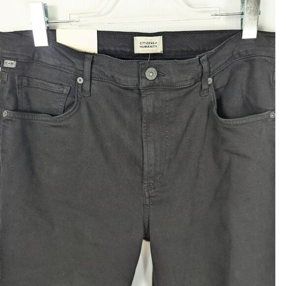 Citizens of Humanity Isola Cropped Boot Jeans Plush Black Sculpt Stretch NEW 32 - Picture 4 of 10